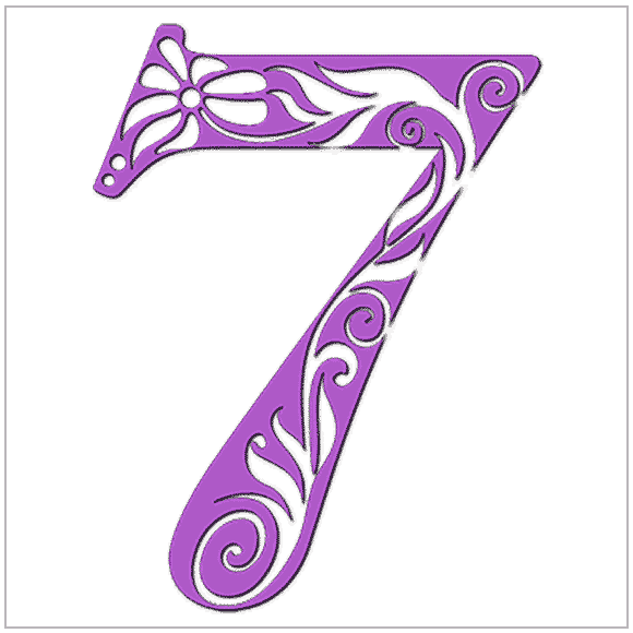 Numerology meaning of the number 7: You possess clarity and persistence in your search for truth. 