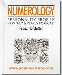 This in-depth numerology report combines your Profile and Yearly/Monthly Forecast.