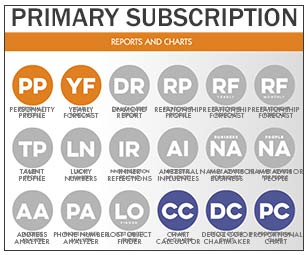 Primary Subscription to the World Numerology app.