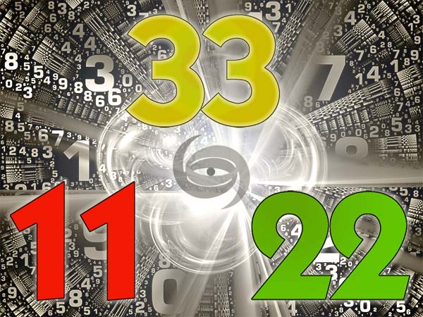 Numerology's Master Numbers are 11, 22, and 33.