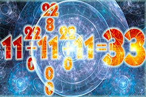 Numerology Master numbers are 11, 22, and 33 
