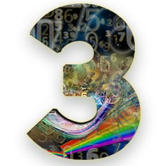 The numerology meaning of the number 3; The Creative Child - playful and irresponsible 