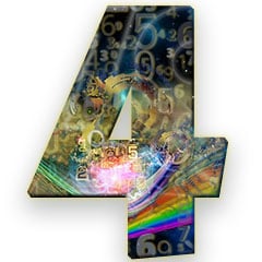The numerology meaning of the number 4; nicknamed the salt of the earth, the most reliable of all numbers 