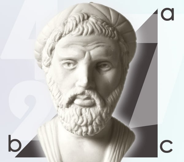 Pythagoras, The Father of Western Numerology is most often associated with the theorem in his name