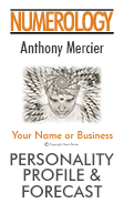 Personal Numerology Reading; Personality Profile by numerologist Hans Decoz