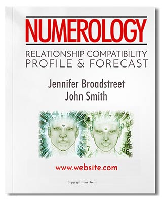 Numerology Relationship report combines both the relationship compatibility and relationship forecasts