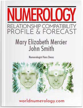 Numerology Reading; The Relationship Compatibility Profile and Forecast combined