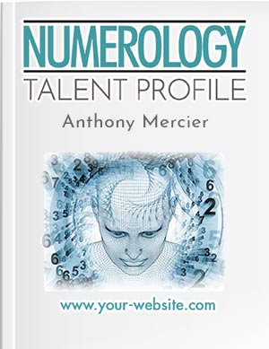 Numerology Talent Profile reveals your special strengths and talents in visual form